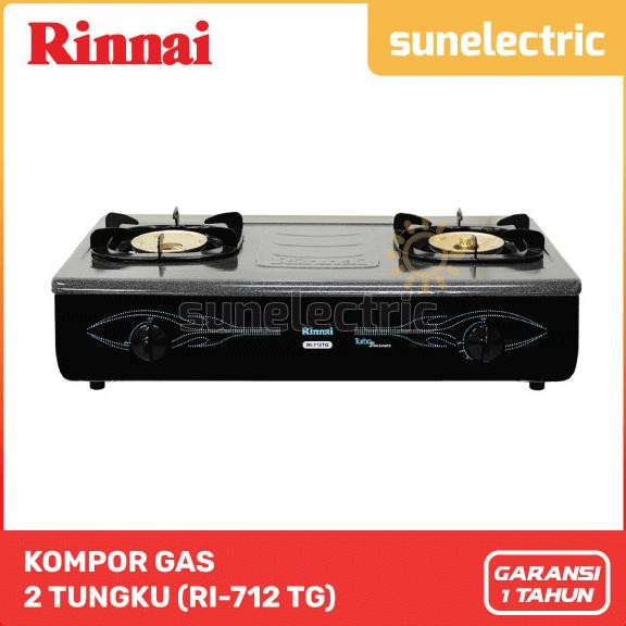 Rinnai RI-712TG Kompor Gas Turbo Stainless Jumbo 2 Tungku