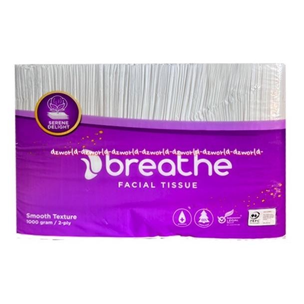 

Breathe Facial Tissue 1000gr Smooth Texture Tisu Wajah Dengan Bahan Yang Lembut Breath Tissu Tisue 1kg Tisu Besar Serene Delight