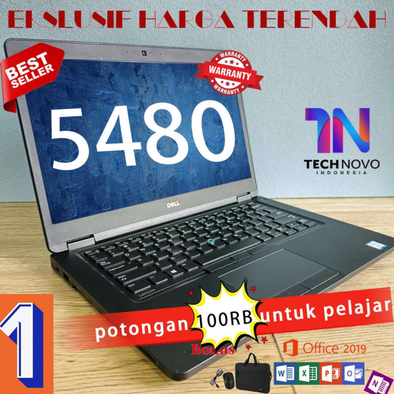 Dell Latitude 5480 second Laptop Intel core I7 Buku bisnis yang tenang Peningkatan baru laptop Murah