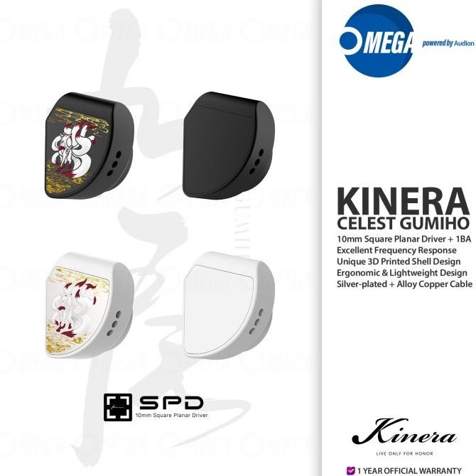 TERBARU - KINERA CELEST GUMIHO 10mm Square Planar Driver(SPD) 2pin In-ear IEM