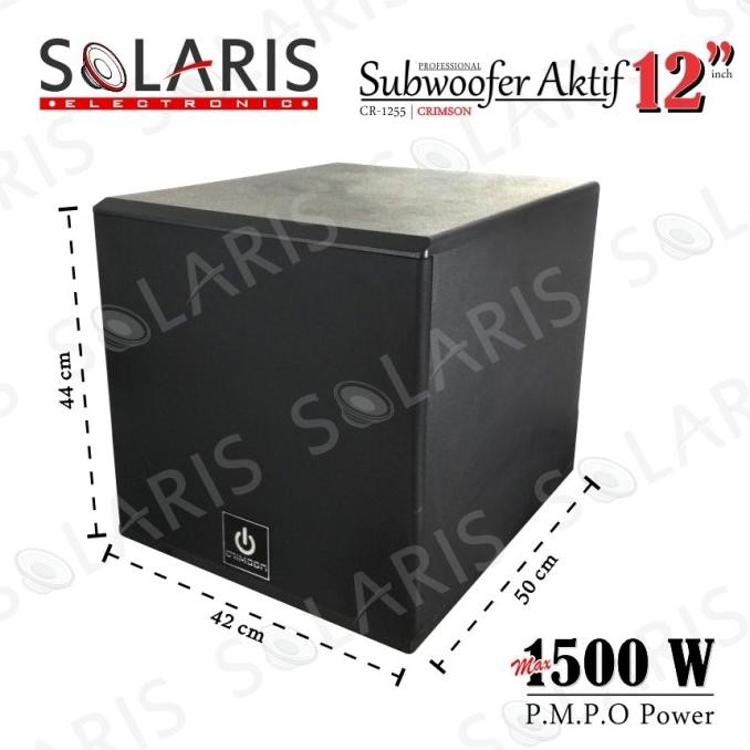 SUBWOOFER AKTIF 12 Inch SUBWOOFER KARAOKE Crimson CR-1255