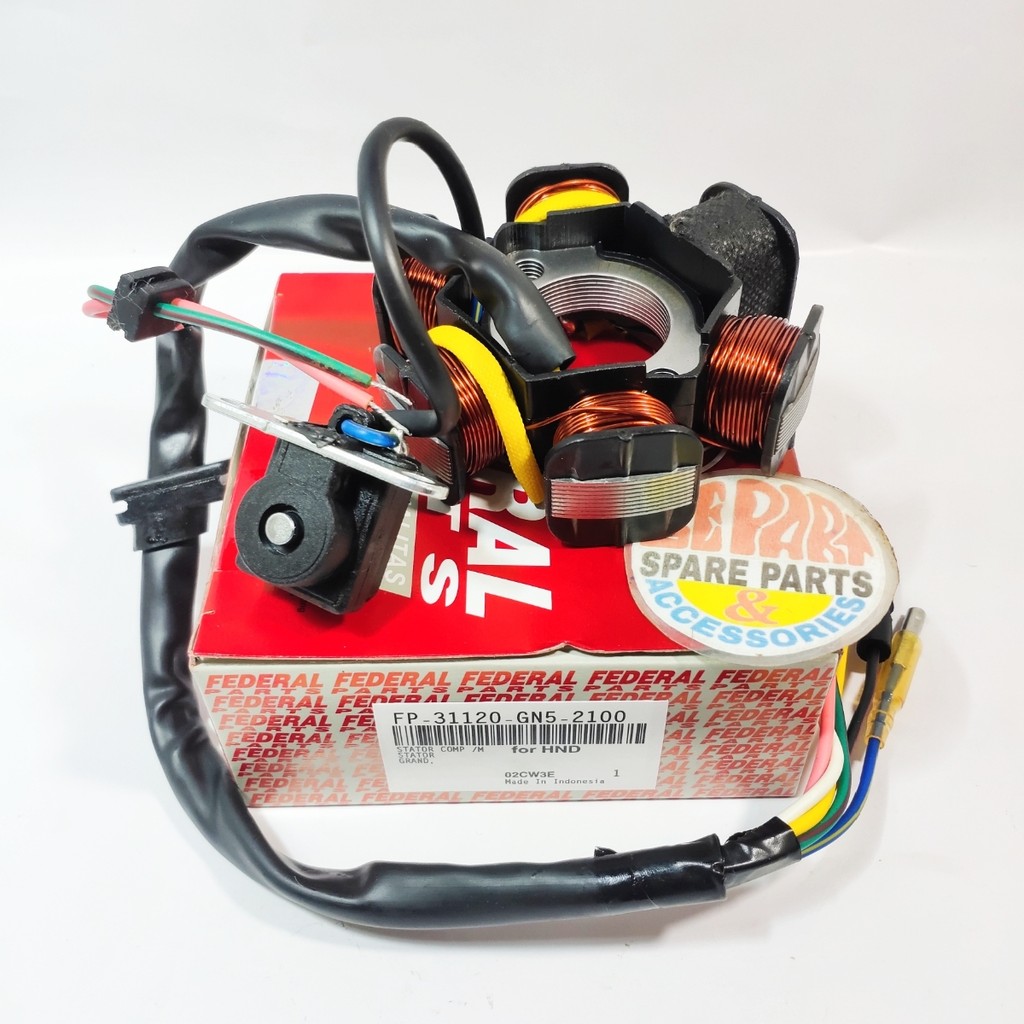 Spul spool assy Honda Grand Pulser Ori Federal Limited Item Barang Langka Spare Part Motor Klasik