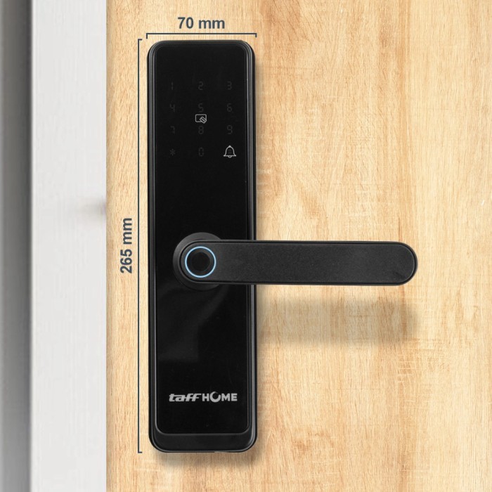 TERBARUUU Smart Door Lock With Handle Fingerprint kartu / Kunci Pintu Digital