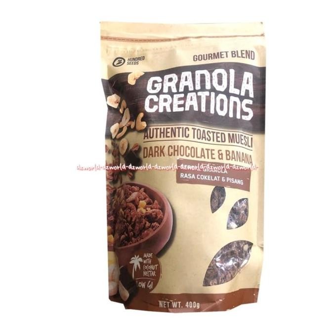 

Granola Creations Dark Chocolate & Banana Sereal Oat dari Bali 400gr