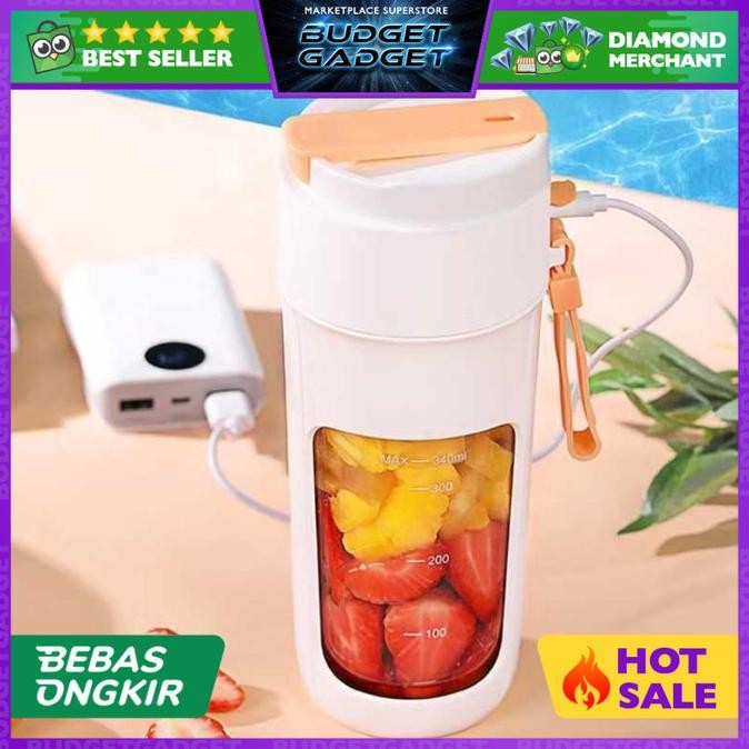 Murah Zhenmi Blender Portable Buah Bottle Mini Juicer 3000Mah 340Ml Zmgz-J5