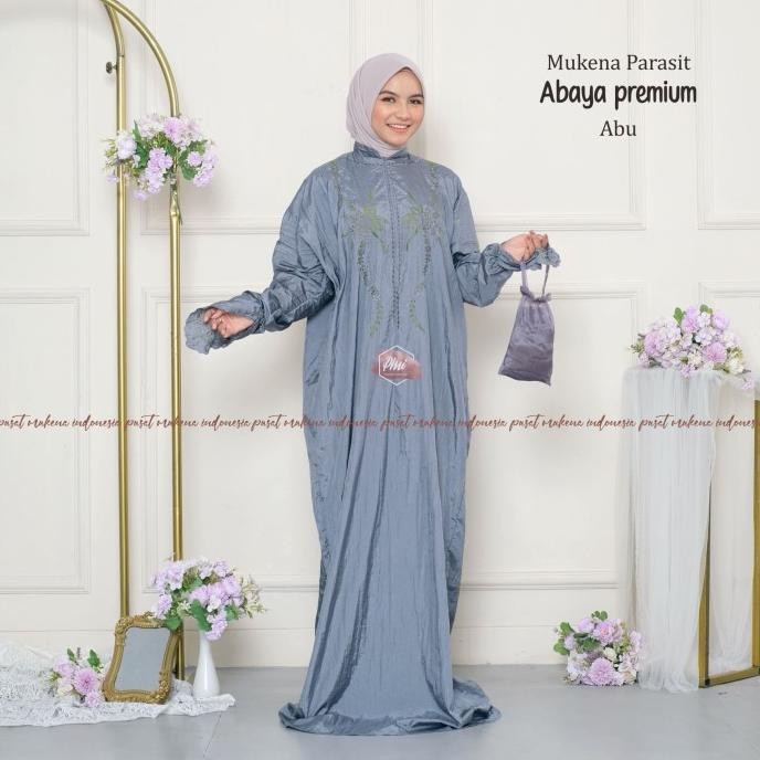 MUKENA TRAVELLINGG PARASIT ABAYA PREMIUM (TANPA KEPALA).