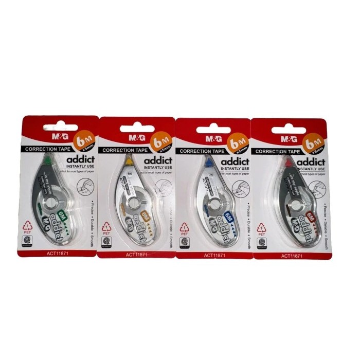 

HX350 M&G CORRECTION TAPE BEST SELLING ACT11871 6M X 5MM TERMURAH