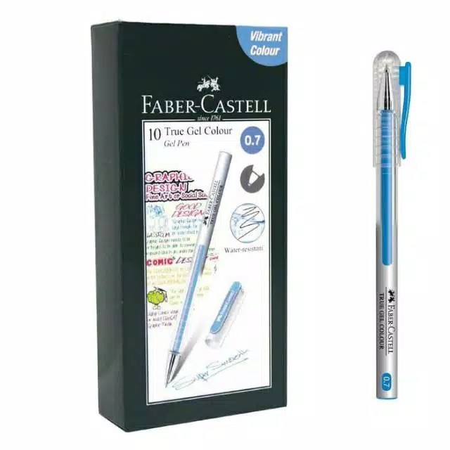 

TI300 Faber Castell True Gel Pen - Light Blue Ink 0.7mm SALE