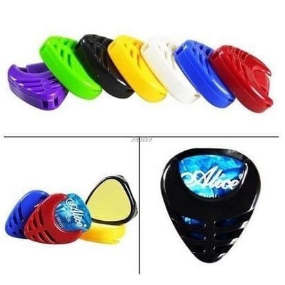 

EJ951 Guitar Pick Holder - Pick Gitar Model Stick On (+6pcs Guitar Pick) TERBARU