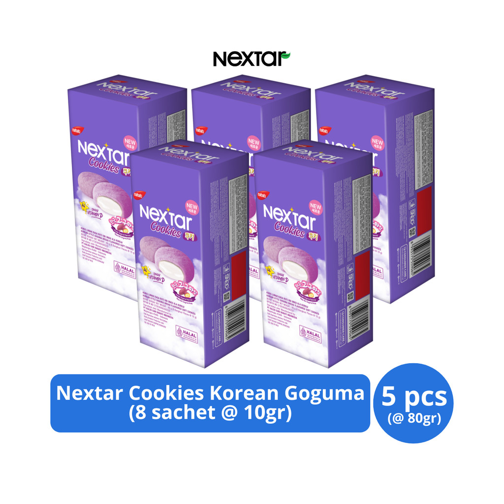 

Nextar Cookies Korean Goguma 80gr (8s @ 10gr) x 5 pcs