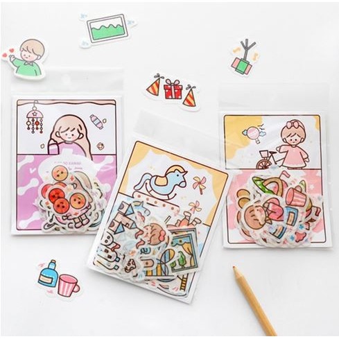 

NW460 Washi Paper Sticker - Stiker Washi Cartoon Girl Series SALE