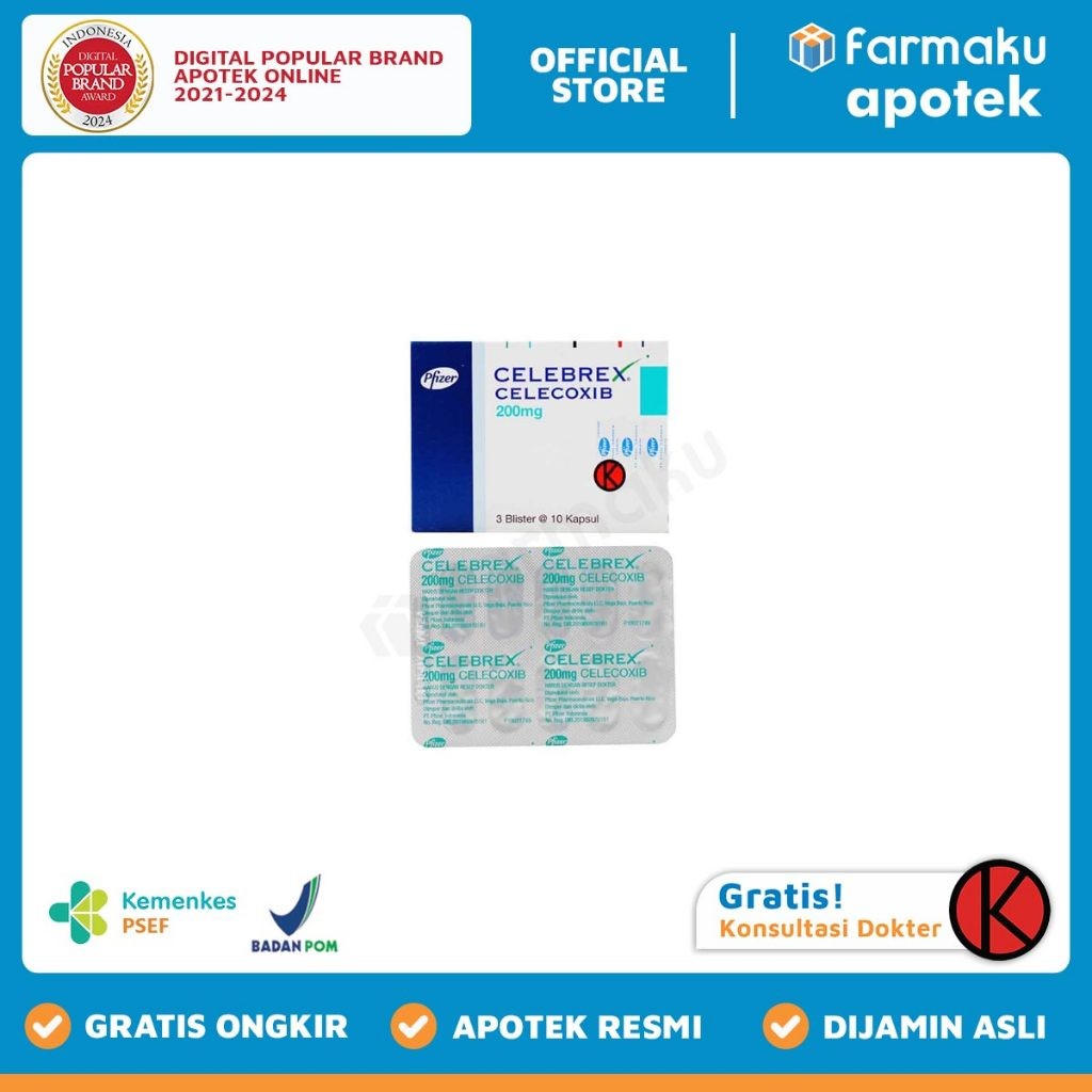 Celebrex 200 mgBlister  10 kapsul - HBK