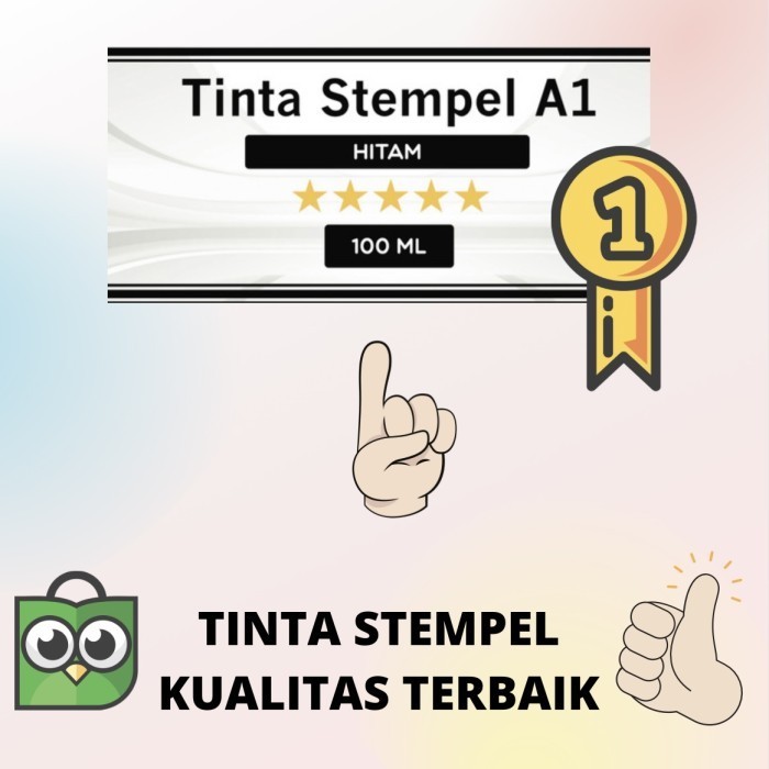 

MNTB" TINTA STEMPEL FLASH WARNA HITAM 100 ML