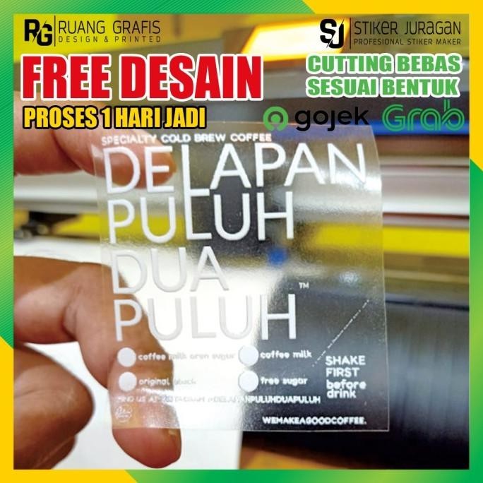 

STIKER TRANSPARAN TINTA PUTIH