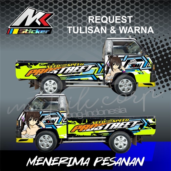 [Baru] Stiker Decal Samping Pick Up L300 (Bisa Custom/Request)
