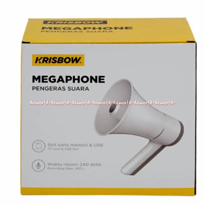 

Krisbow Handy Megaphone Pengeras Suara Untuk Outdor 20w Bisa di Charge