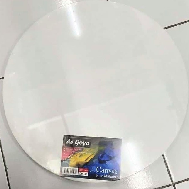 

HARGA DISC - Canvas / Kanvas Lukis kayu bulat De Goya (diameter 50cm)