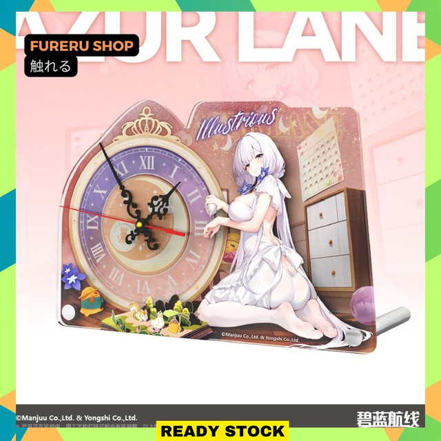 Azur Lane Illustrious Welcome to Little Academy Series Have a Glass of Fresh Milk Acrylic Clock (17x