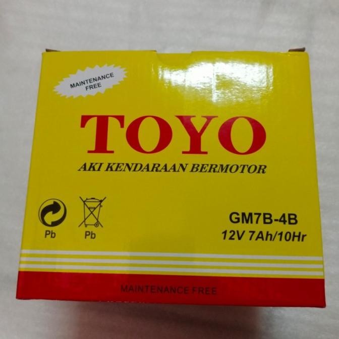 Aki Toyo Tiger Gm7B-4B 12Volt. 7Ah