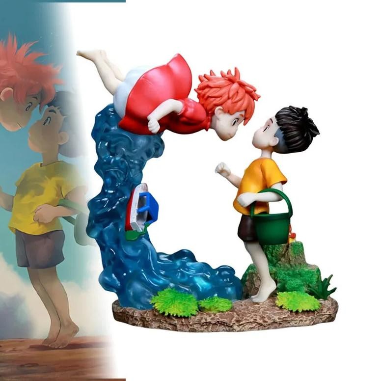 15cm ponyo on the cliff figure ponyo sousky seagal figure pvc gk statue anime action figurine model 