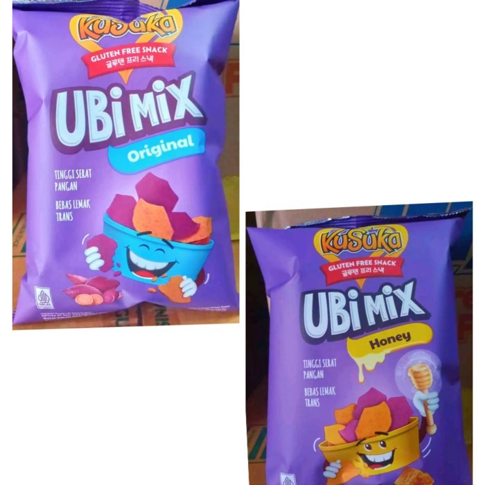 

TERBATAS KUSUKA keripik ubi MIX original / honey 40 gram