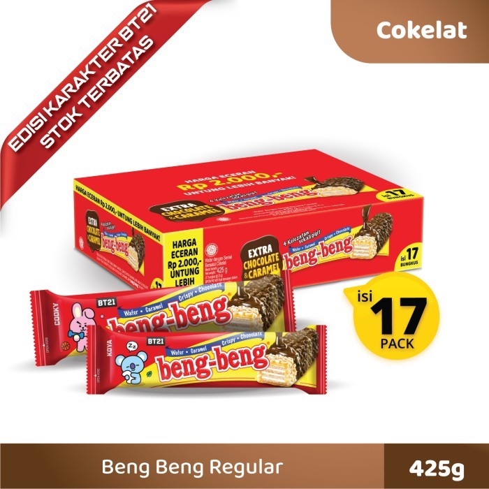 

TERUJI Wafer Coklat Beng Beng Regular 17 Pcs