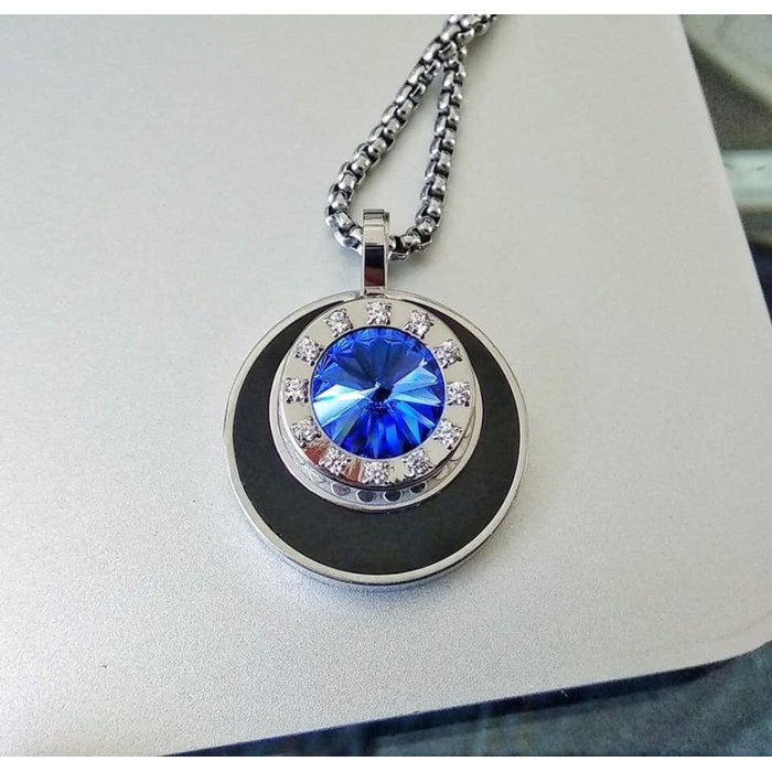 Kk Liforce Blue Sapphire Crystal Kalung Kesehatan Anti Radiasi