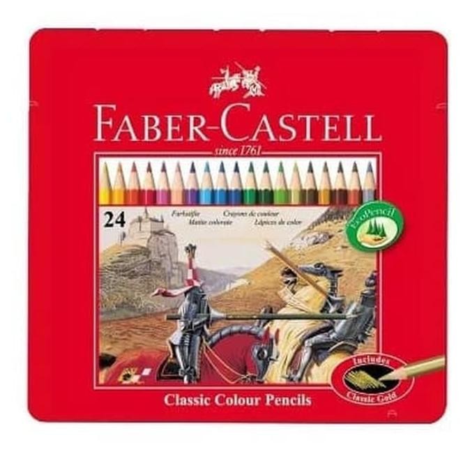 

Faber Castell Pensil Warna 24 Colour Kaleng Kotak Tin Case Murah Original Dan Terpercaya