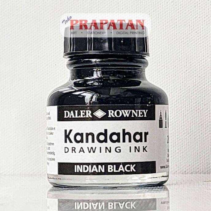 

Premium Tinta Daler Rowney KANDAHAR Indian Black Ink 28ml | Tinta China | Drawing Ink | Tinta Kaligrafi