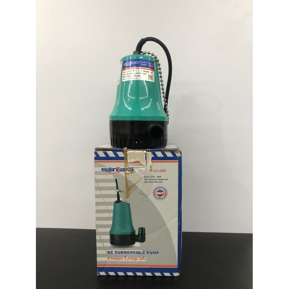 Sonjack Sj-680 Pompa Celup Dc Air Kotor/Laut 24V5M