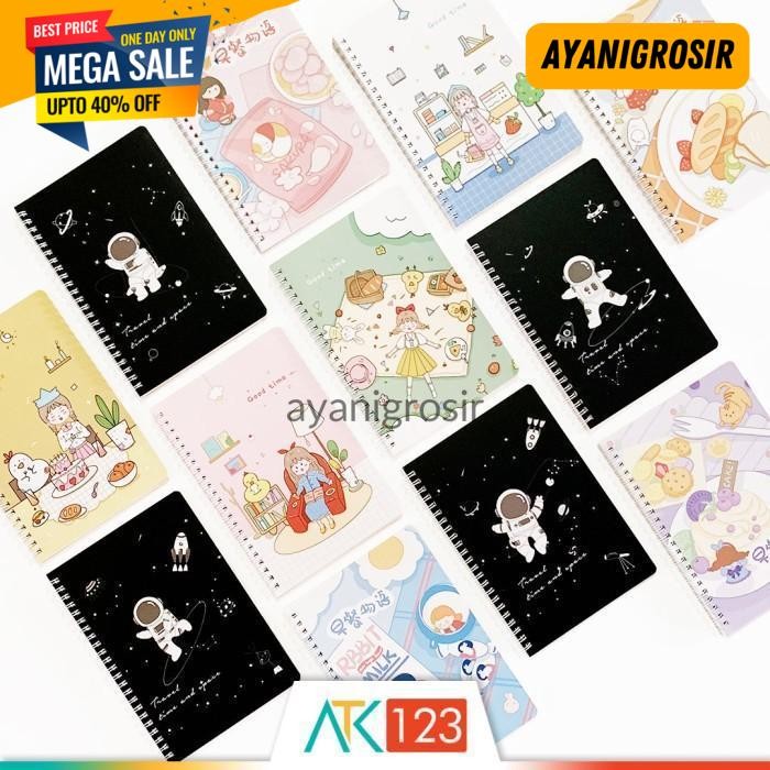 

TERHITS BUKU CATATAN / NOTEBOOK A5 MOTIF LUCU / FANCY / KARTUN / KARAKTER MI01 BY AYANI GROSIR !!