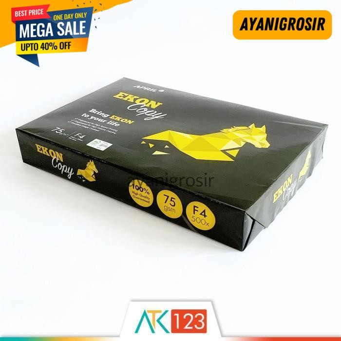 

BIG SALE KERTAS HVS F4 75 GSM - EKON COPY BY AYANI GROSIR !!
