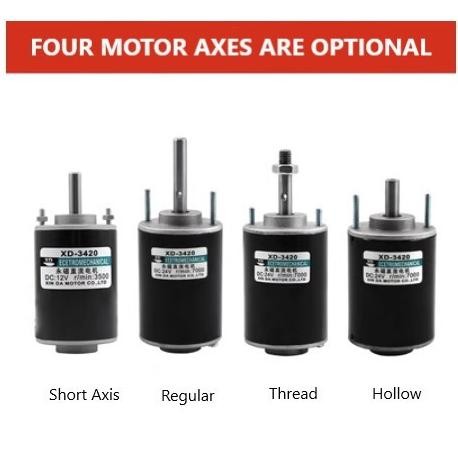 Dinamo Motor Threaded XD-3420 DC 12V/24V 30W (8199)