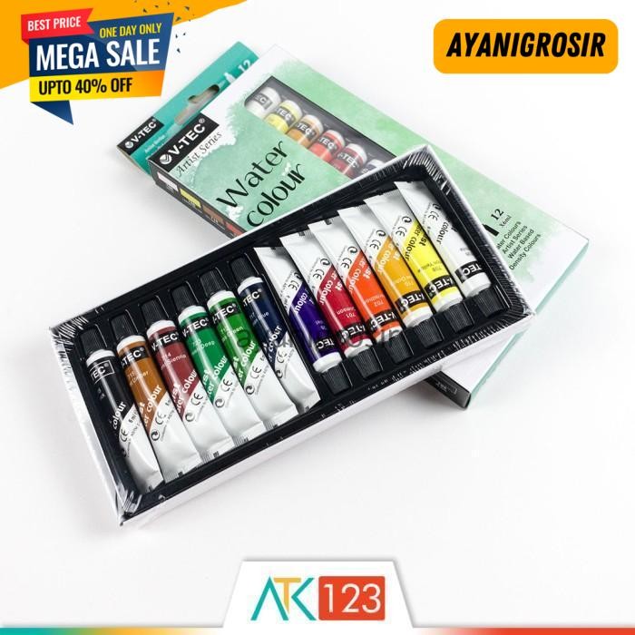 

GRATIS ONGKIR CAT AIR V-TEC 12 WATER COLOURS VT-1325/W BY AYANI GROSIR !!