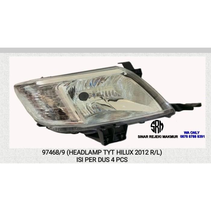 Lampu Depan Head Lamp Cpu Hilux Vigo Veego 2011 2012 2013 2014 2015