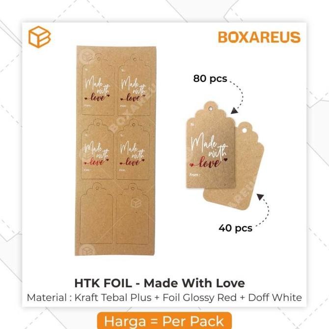 

Sale Hang Tag Hangtag Kraft Label Harga Label Baju - Htk Foil
