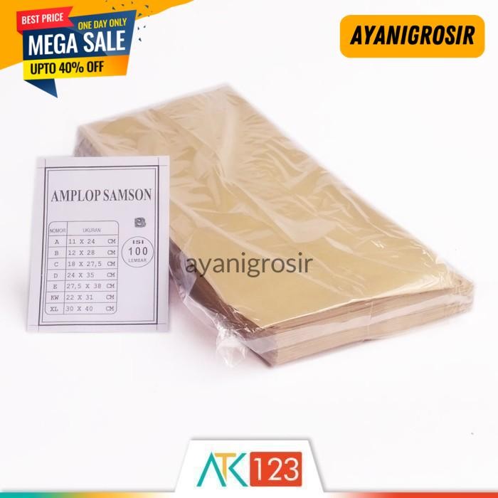 

MURAH MERIAH AMPLOP COKLAT / SAMSON GUANACO B (SUPER KABINET) ISI 100 BUAH BY AYANI GROSIR !!