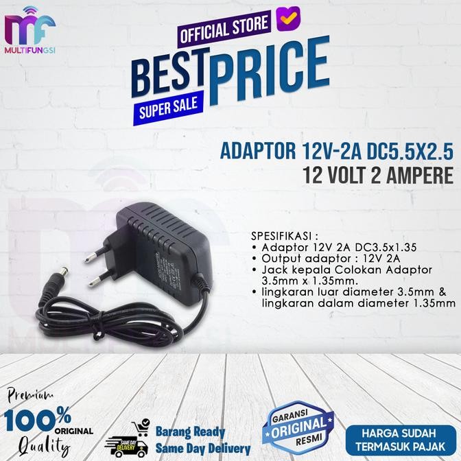 

Adaptor 12V-2A DC5.5x2.5 12 Volt 2 Ampera