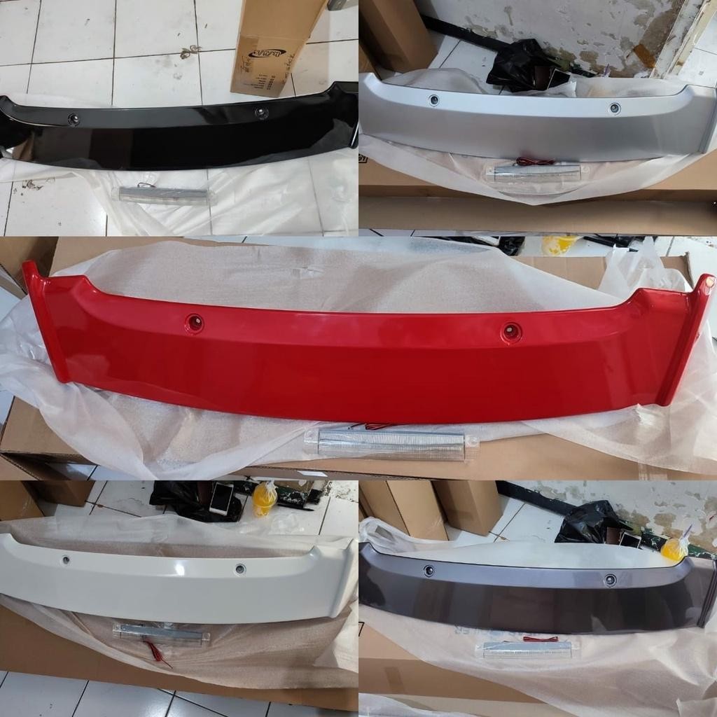 Spoiler / Topi Belakang Mobil Calya / Sigra + Lampu