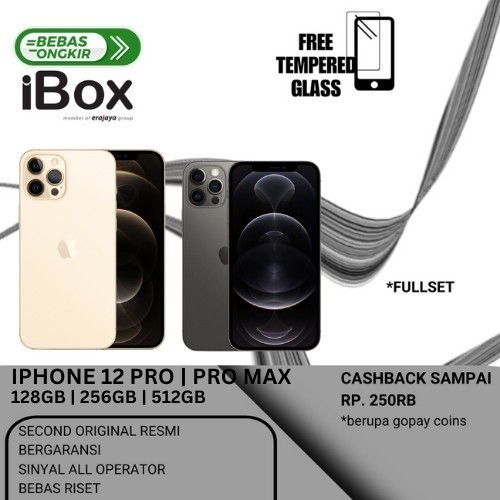 iBox iPhone 12 Pro Pro Max 128GB 256GB 512GB Second Garansi iBox