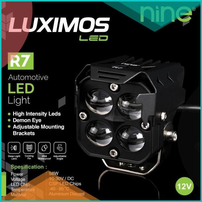 LAMPU TEMBAK SOROT 2 WARNA LED LASER 4 MATA LED SPOT SHL LUXIMOS R7  1