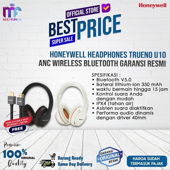 

Honeywell Headphones Trueno U10 ANC Wireless Bluetooth Garansi Resmi