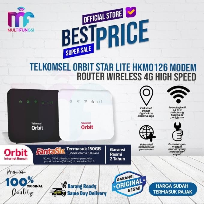 

Telkomsel Orbit Star Lite (HKM0126) Router/ Modem/ Wifi 4G High Speed