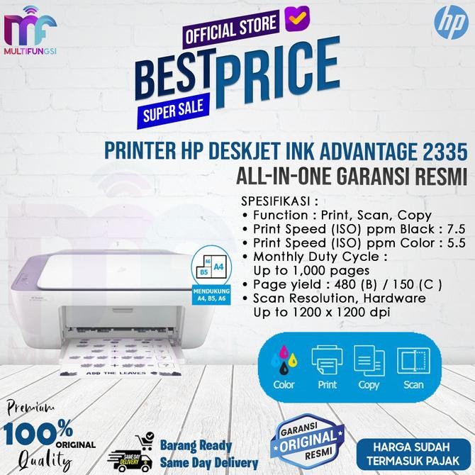 

Printer HP DeskJet Ink Advantage 2335 All-in-One