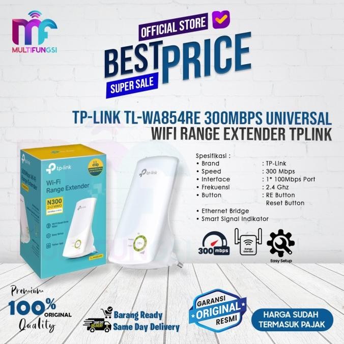 

TP-LINK TL-WA854RE 300Mbps WiFi Range Extender Repeater TPLINK