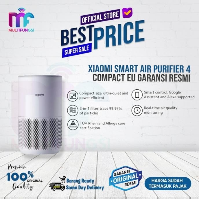 

Xiaomi Smart Air Purifier 4 Compact EU Garansi Resmi