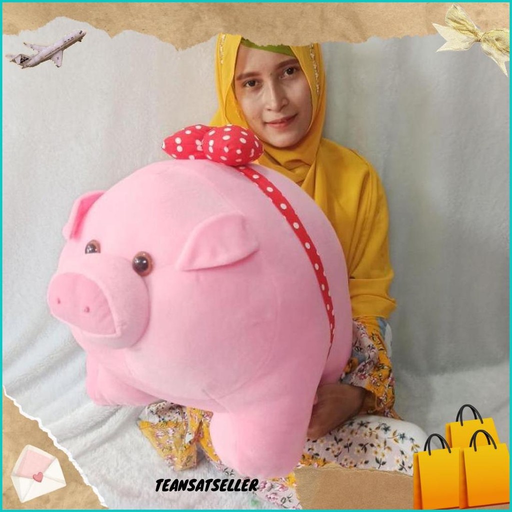 Boneka Piglet Babi Jumbo Kilat