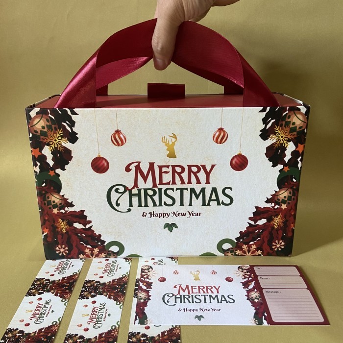 Gift Box NATAL / Box Kue Kering / kotak kue christmas / Hardbox Natal