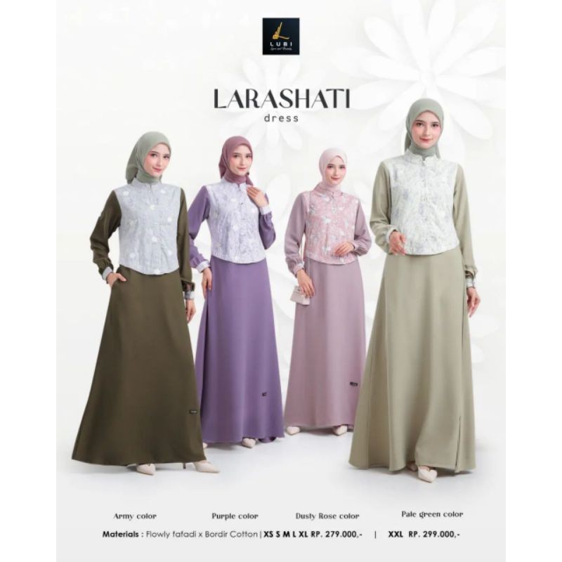 Lubi Larashati Dress Dress Lubi Dress Terbaru Gamis Lubi Gamis Terbaru