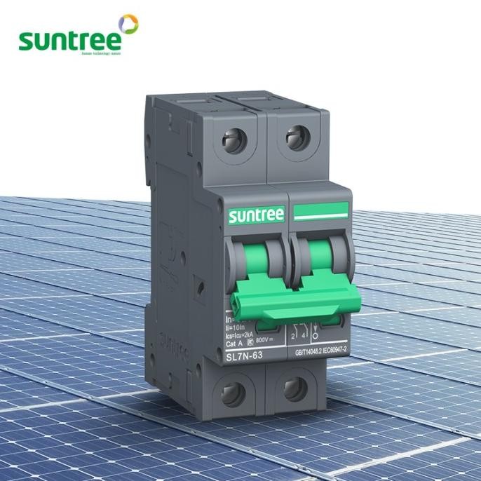 DC MCB SUNTREE 2 Pole 550 VDC 10-63 A [terbaik]